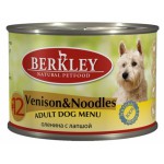 Berkley консервы для собак с олениной и лапшой